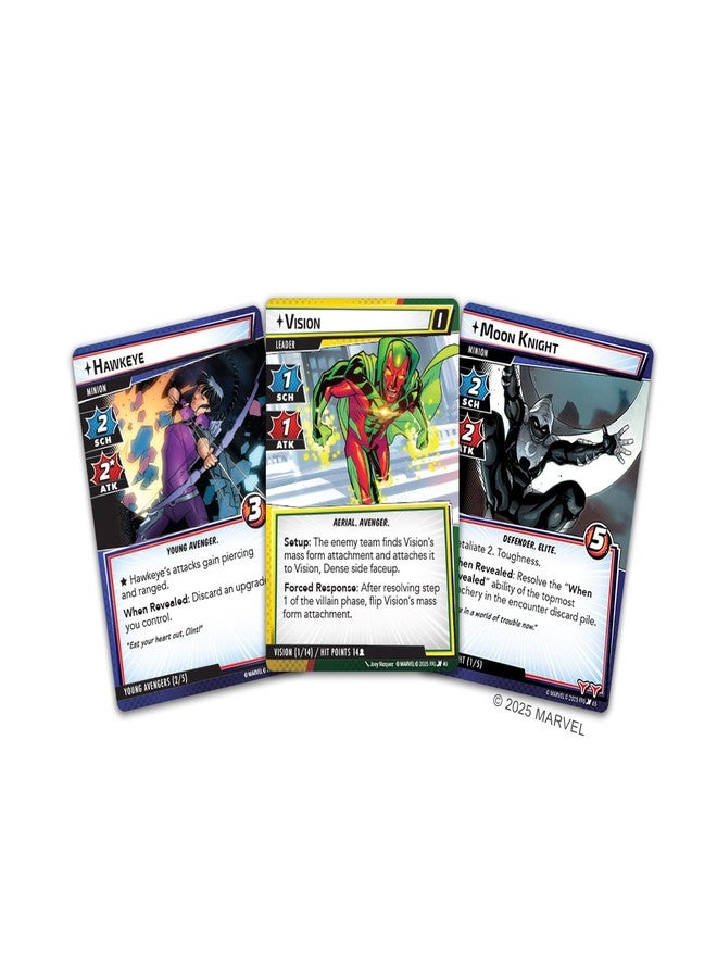 أسمودي لعبة الورق "أسمودي مارفل تشامبيونز" - مجموعة سيناريوهات "سينثيزويد سماكداون" - شي-هالك ضد فيجن: الحرب الأهلية، لعبة استراتيجية تعاونية للأطفال والكبار، من عمر 14 عامًا فما فوق، من 1 إلى 4 لاعبين، مدة اللعب من 45 إلى 90 دقيقة - Image 3